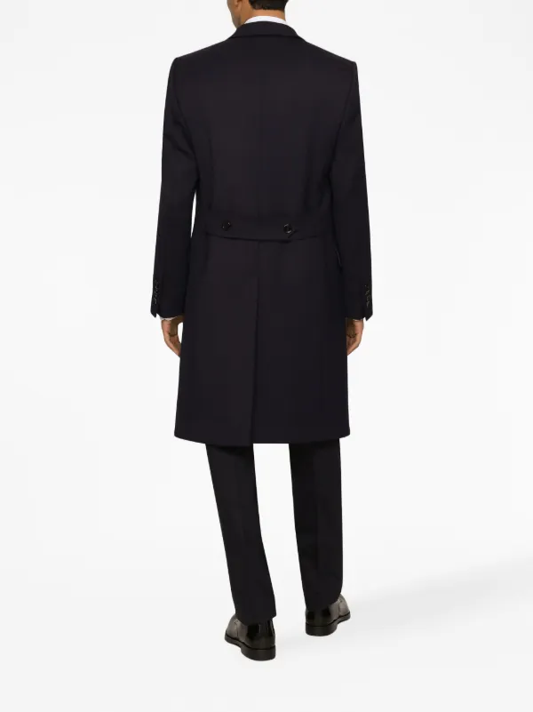 Dolce Gabbana peak-lapels single-breasted Coat Blue FARFETCH JO
