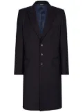 Dolce & Gabbana peak-lapels single-breasted coat - Blue