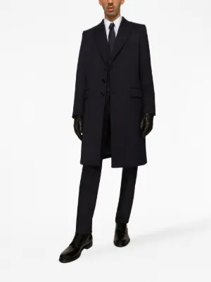 Dolce & Gabbana 黒 ピーコート　メンズ　52 Dolce & Gabbana 黒 ピーコート メンズ 52