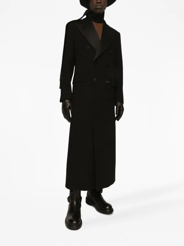 ドルチェ&ガバーナ　ダブルコート Dolce & Gabbana ピークドラペル ダブルコート | ブラック | FARFETCH JP