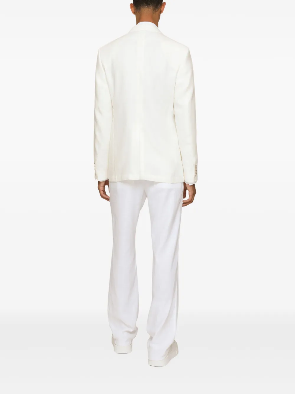 Dolce & Gabbana Blazer met enkele rij knopen Wit