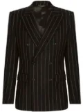 Dolce & Gabbana pinstripe double-breasted blazer - Black