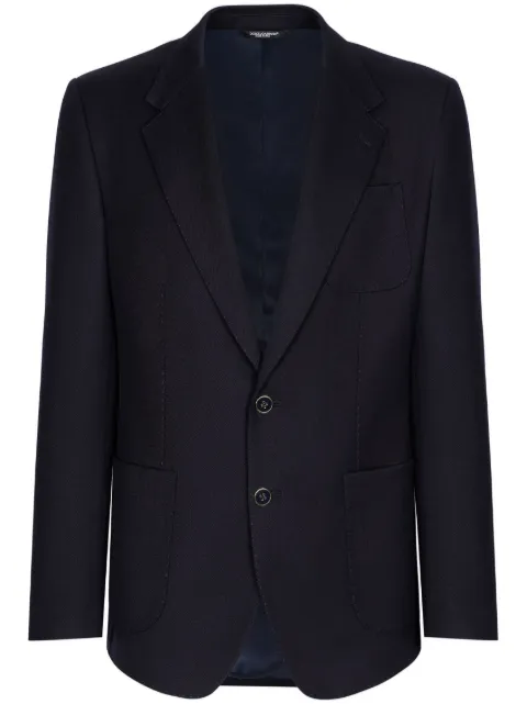 Dolce & Gabbana blazer con bolsillos de parche