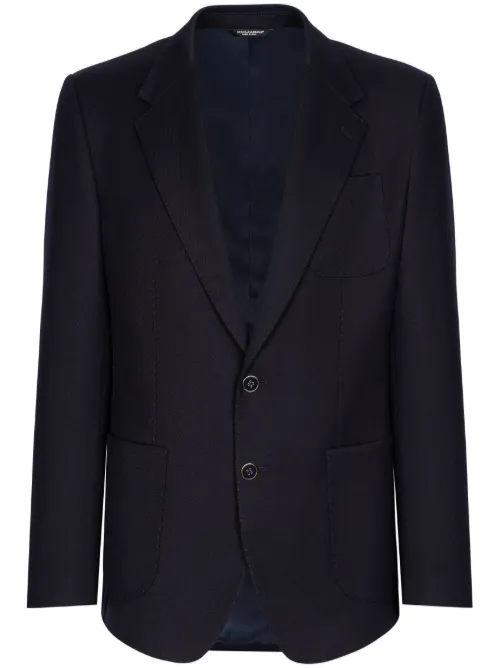 Blazer boutonné à poche plaquée - Dolce & Gabbana - Modalova
