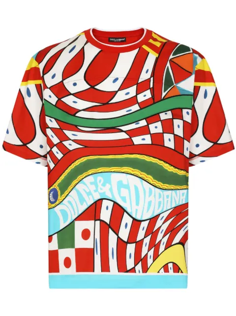 Dolce & Gabbana graphic-print cotton T-shirt