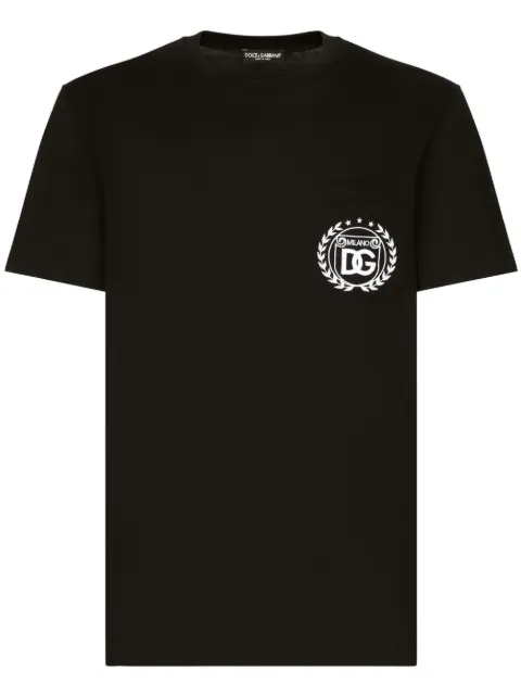Dolce & Gabbana embroidered-logo cotton T-shirt
