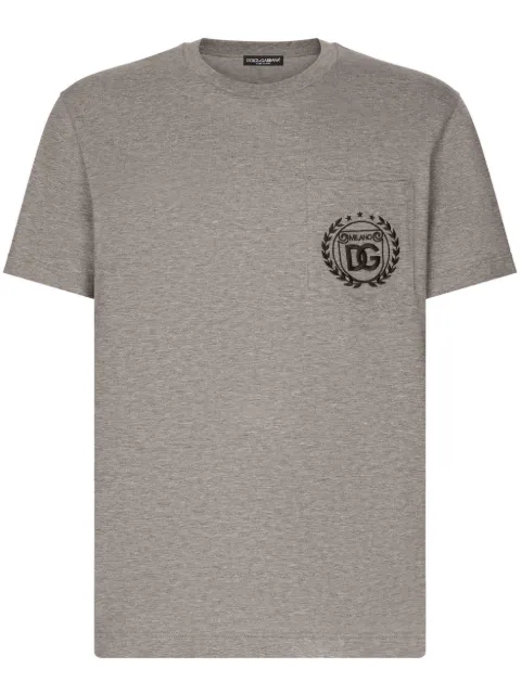 Dolce & Gabbana playera con logo bordado