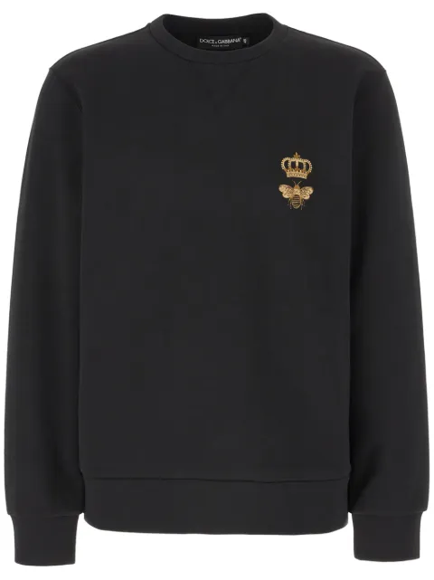 Dolce & Gabbana motif-embroidered jersey sweatshirt
