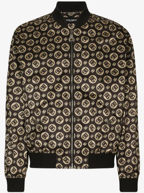 Dolce & Gabbana logo-print bomber jacket