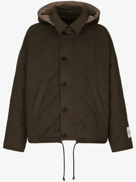 Dolce & Gabbana diamond-quilt padded jacket