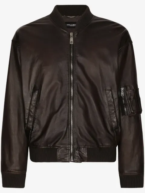Dolce & Gabbana lambskin bomber jacket