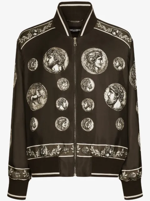 Dolce & Gabbana graphic-print long-sleeved jacket