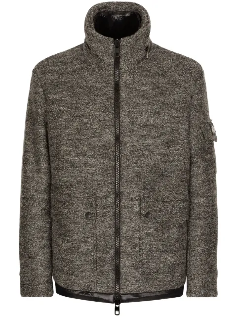 Dolce & Gabbana logo-plaque wool jacket