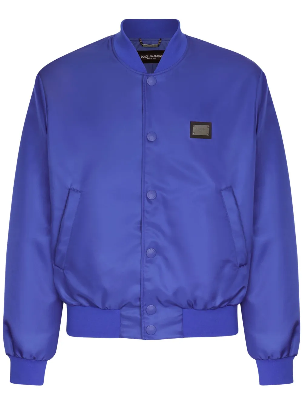Dolce & Gabbana DG Essentials ボンバージャケット - パープル Dolce & Gabbana DG Essentials ボンバージャケット - パープル