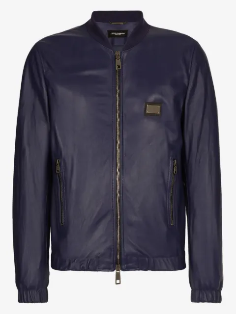 Dolce & Gabbana Klassische Lederjacke