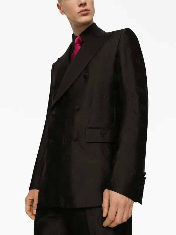 Dolce & Gabbana モノグラム ダブルスーツ | ブラック | FARFETCH JP Dolce & Gabbana モノグラム ダブルスーツ | ブラック | FARFETCH JP