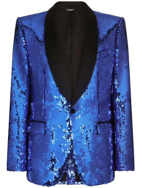 Dolce & Gabbana traje de vestir bordado con lentejuelas