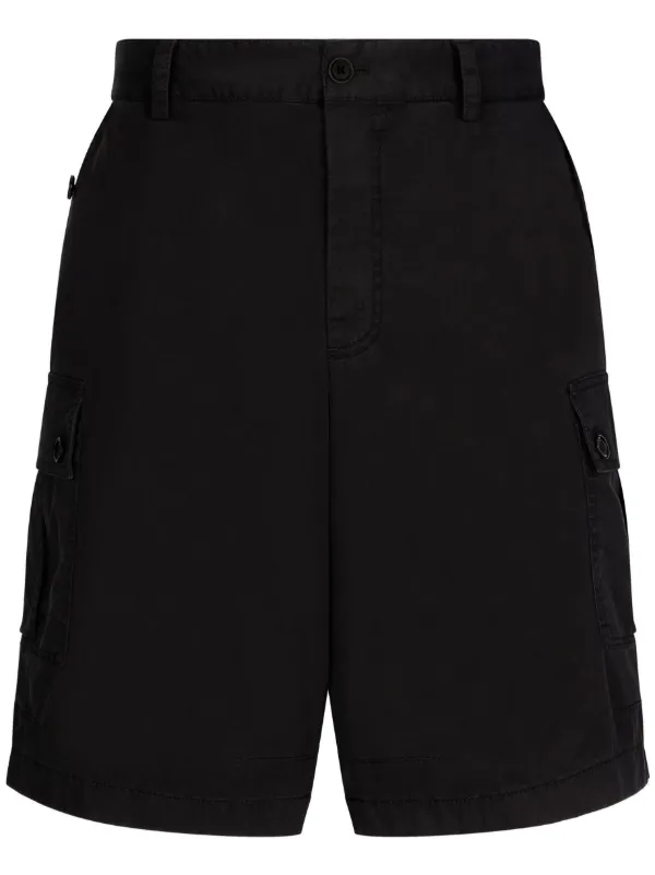 Dolce Gabbana logo-plaque Cargo Shorts Black FARFETCH MY