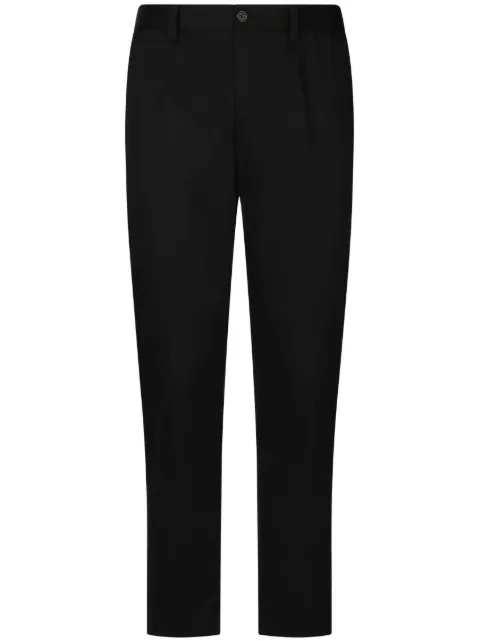 Dolce & Gabbana logo-embossed tailored trousers 