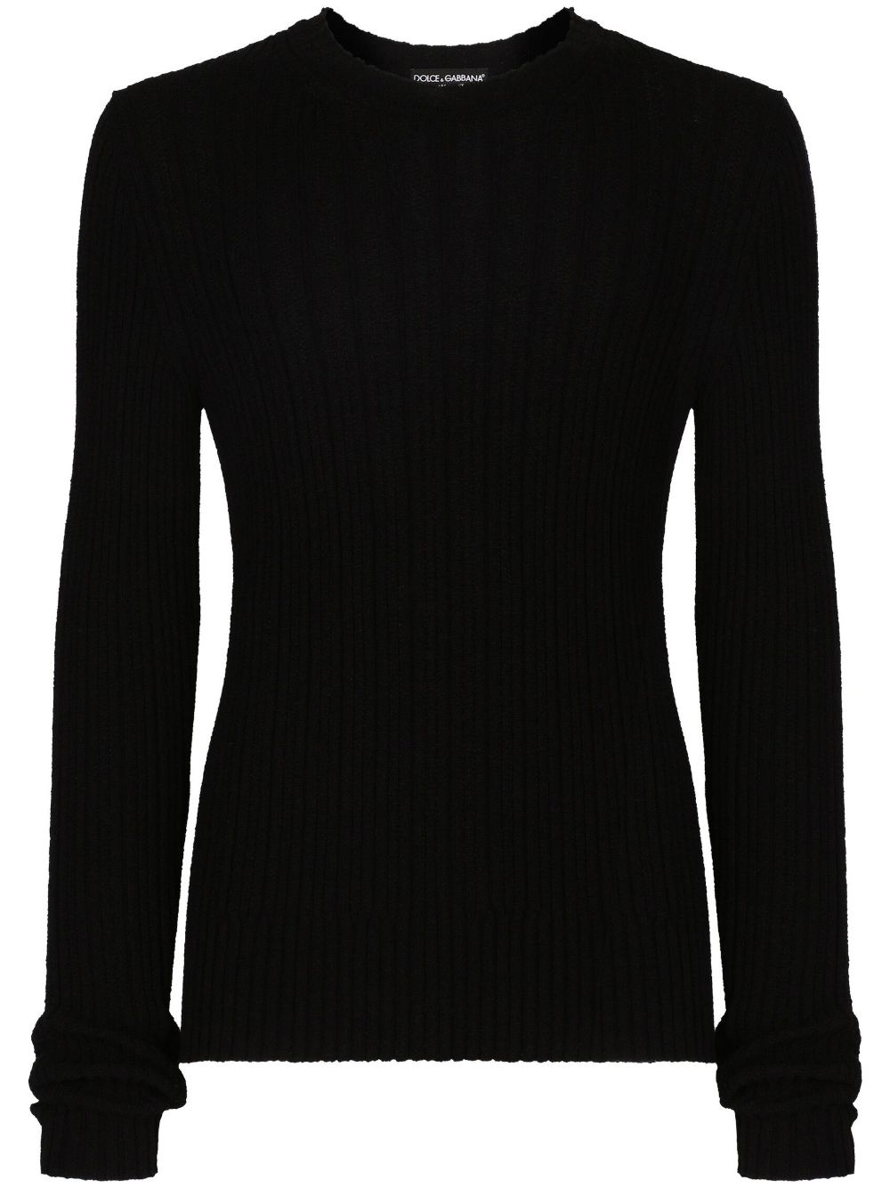 Dolce & Gabbana crew-neck ribbed jumper – Black