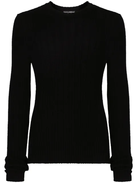 Dolce & Gabbana crew-neck ribbed jumper