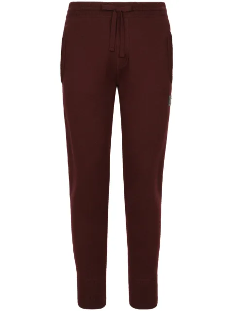 Dolce & Gabbana logo-plaque knitted track pants