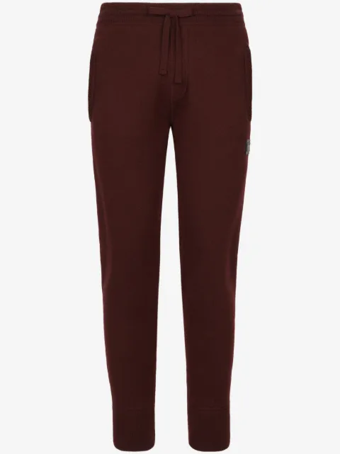 Dolce & Gabbana logo-plaque knitted track pants