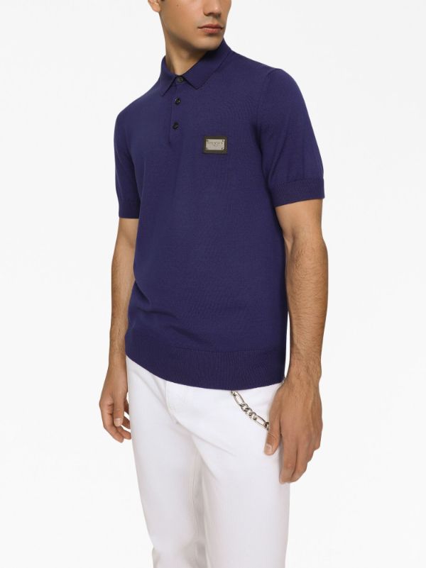 Dolce Gabbana DG Essentials Wool Polo Shirt Farfetch