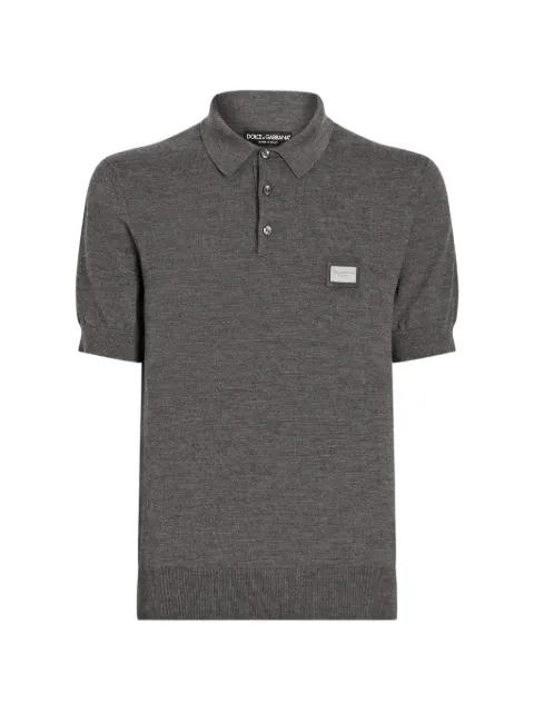 Dolce & Gabbana polo en laine à logo