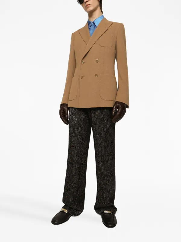 Dolce & Gabbana straight-leg stretch-wool Trousers | Black