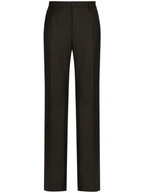 Dolce & Gabbana straight-leg stretch-wool trousers