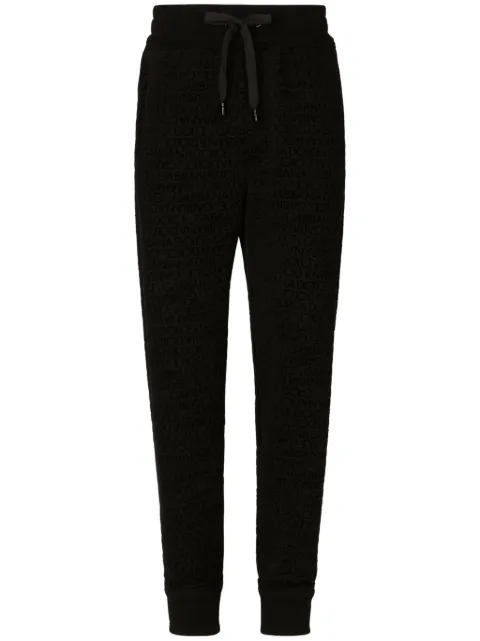 Dolce & Gabbana logo-print cotton track pants