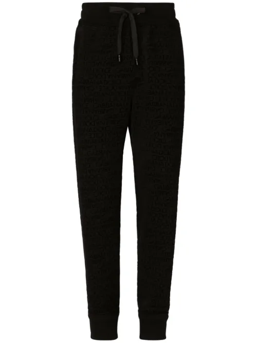 Pantalon de jogging en coton à logo imprimé - Dolce & Gabbana - Modalova