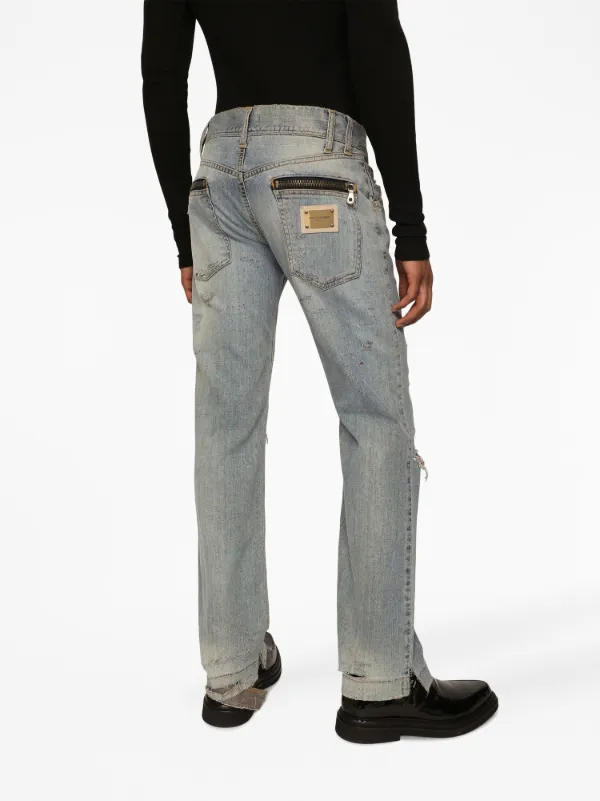 Dolce & Gabbana Ripped slim-fit Jeans - Farfetch