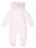 Dolce & Gabbana Kids logo-print hooded padded snowsuit - Pink