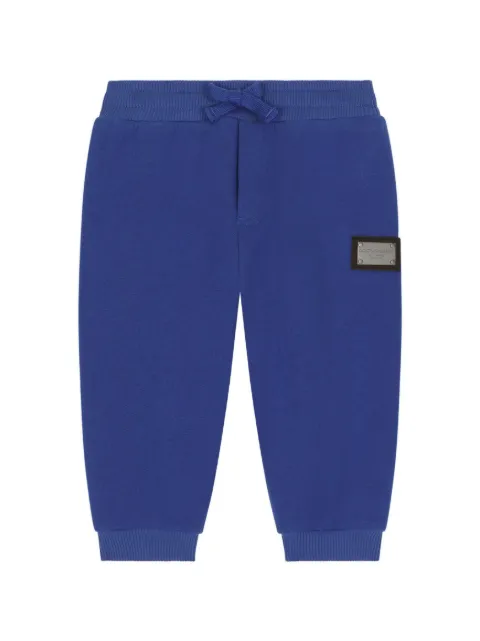 Dolce & Gabbana Kids pants con placa del logo
