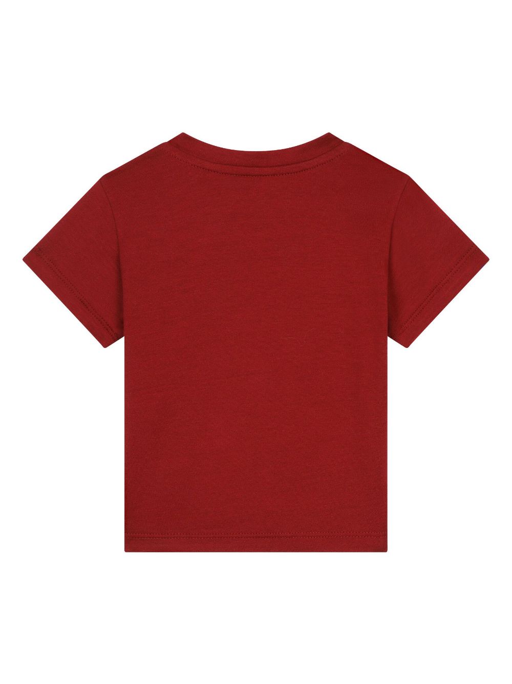 Shop Dolce & Gabbana Logo-plaque Cotton T-shirt In Red