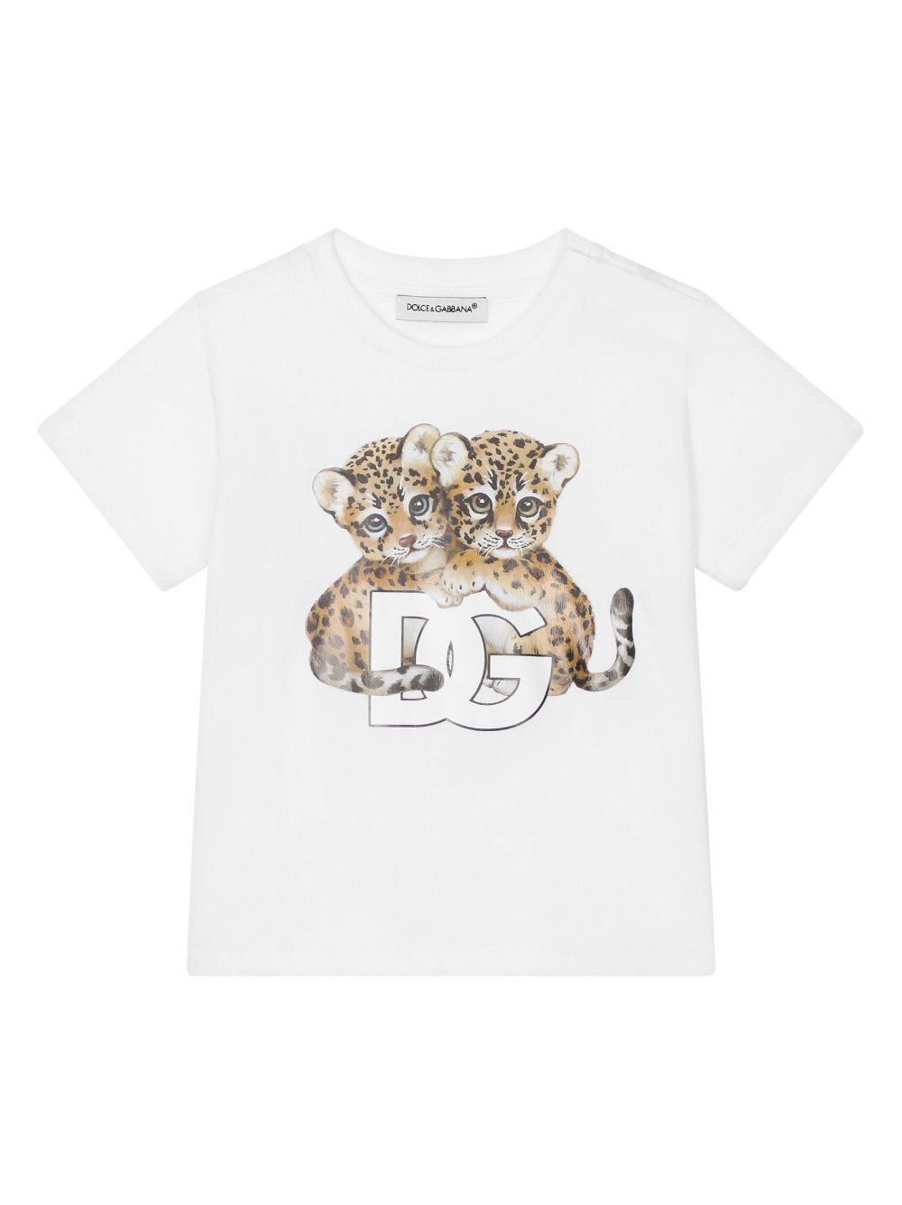 Dolce & Gabbana Kids graphic-print cotton T-shirt - White