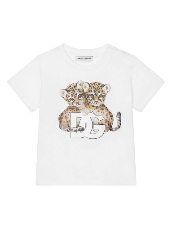 Gucci Gucci Tiger Logo Print T-shirt - Farfetch