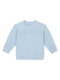 Dolce & Gabbana Kids logo-embossed jersey sweatshirt - Blue