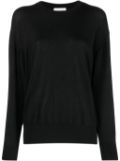 P.A.R.O.S.H. Maglia round-neck fine-ribbed jumper - Black