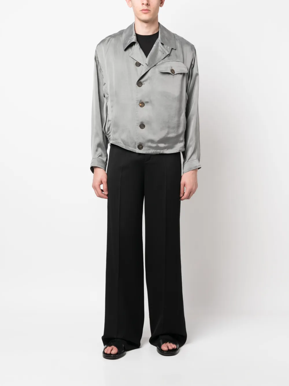 Giorgio Armani Button-down shirtjack - Grijs