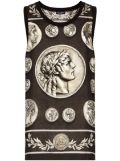 Dolce & Gabbana Roman coin-print vest - Brown