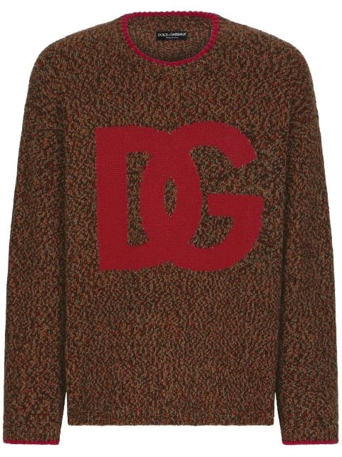 Dolce & Gabbana pull en laine à logo intarsia