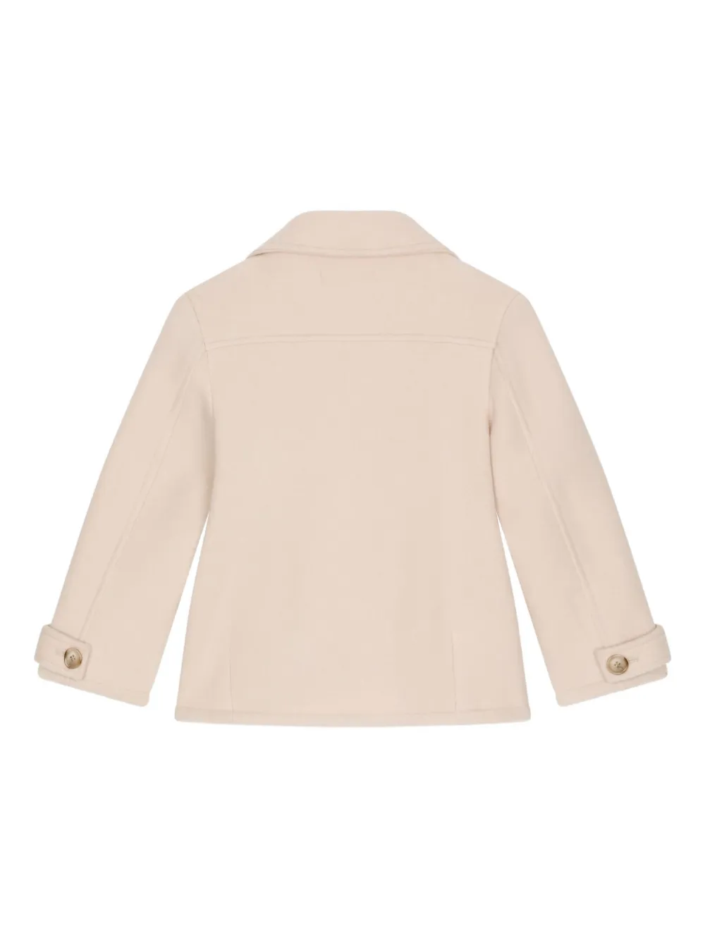 Dolce & Gabbana Wool-blend Pea Coat In Neutral