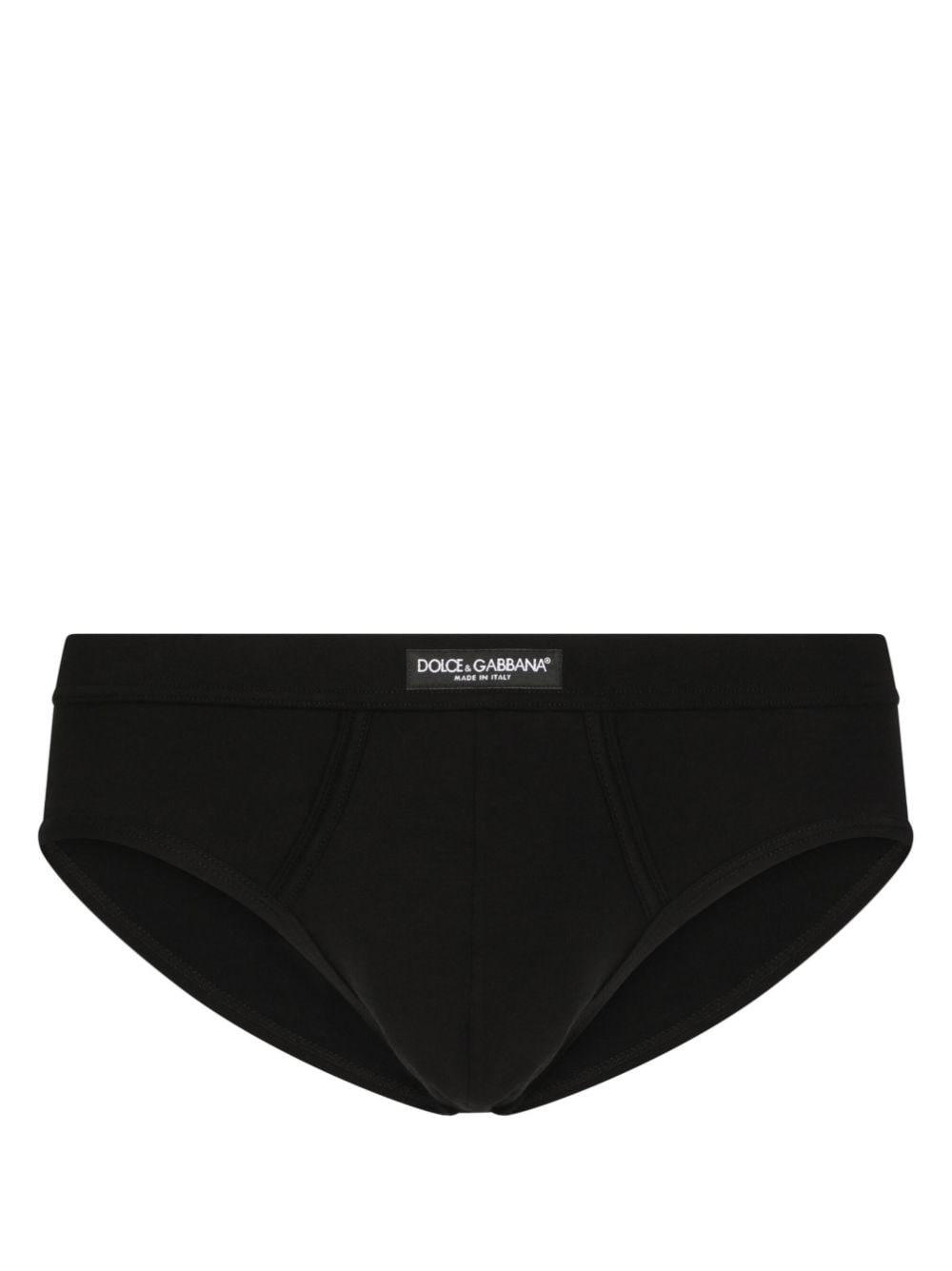 Dolce & Gabbana logo-patch briefs - Black