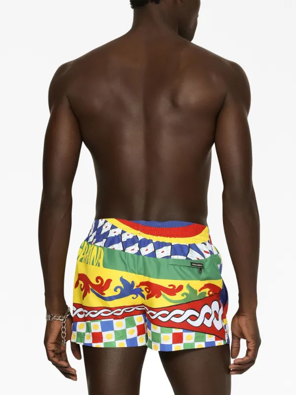 Dolce Gabbana abstract print Swim Shorts Farfetch