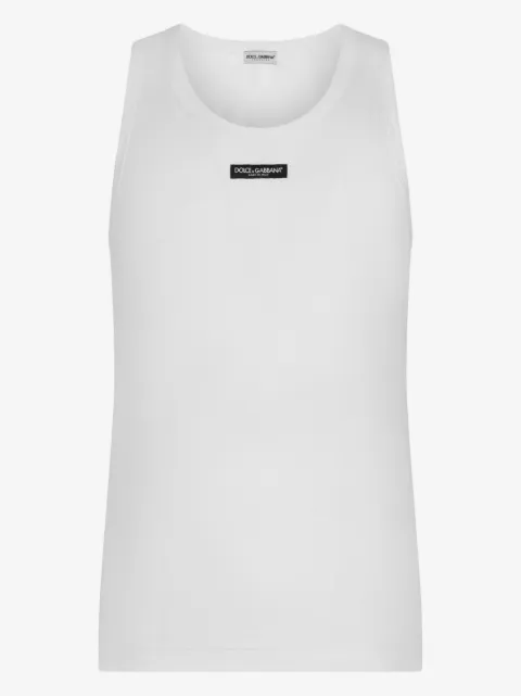 Dolce & Gabbana logo-patch tank top