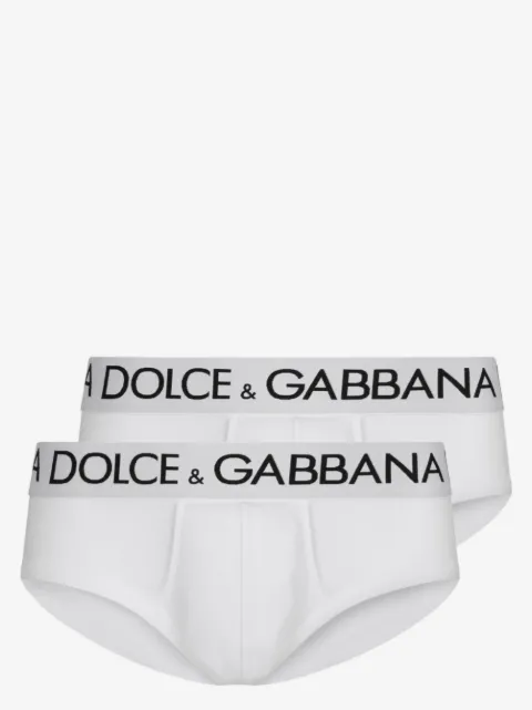 Dolce & Gabbana set de dos piezas de ropa interior con logo estampado