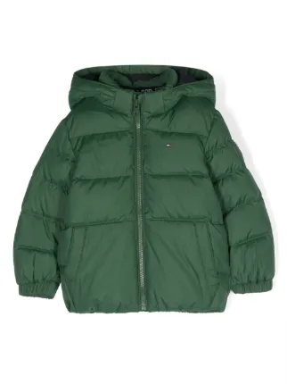 Tommy jeans green puffer hot sale jacket